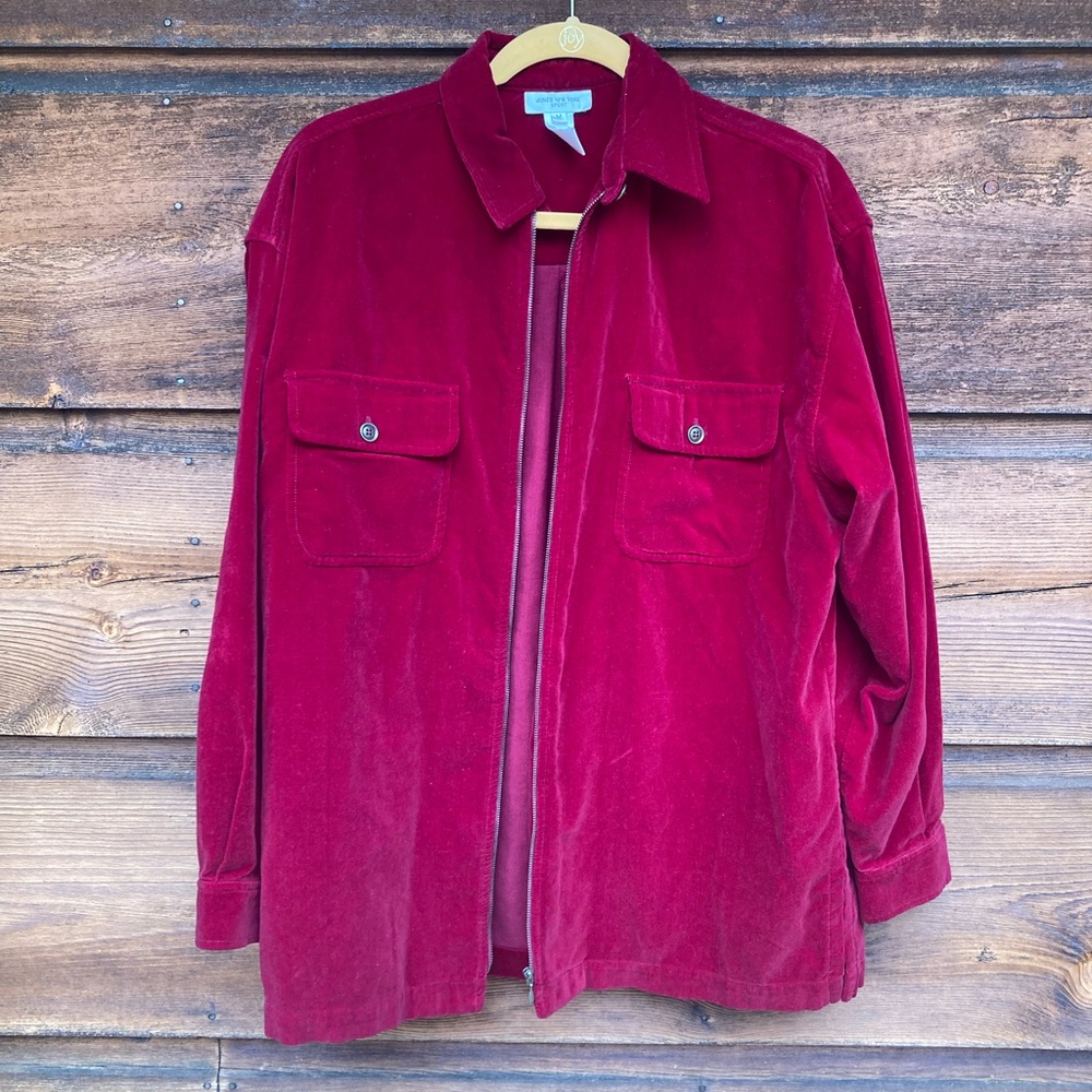 90s Velvet Oversized Shacket